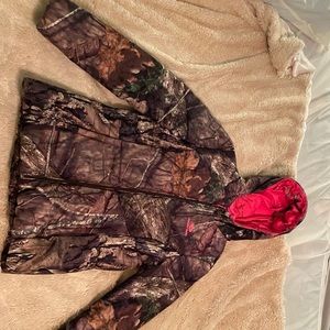 Camouflage bubble coat